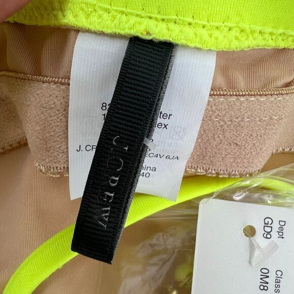 J.Crew Size 0 Neon Yellow One Piece Underwire Swimsuit Beach Resort Vacation - Picture 2 of 11